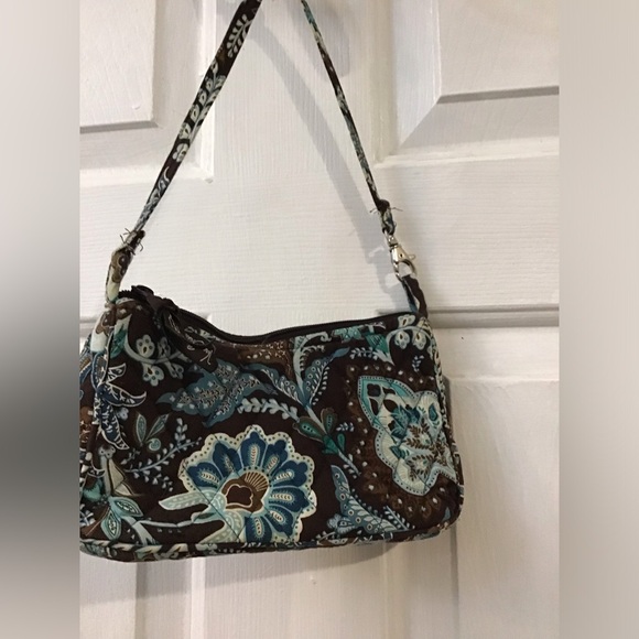 Handbags - Floral Patterned Shoulder Bag